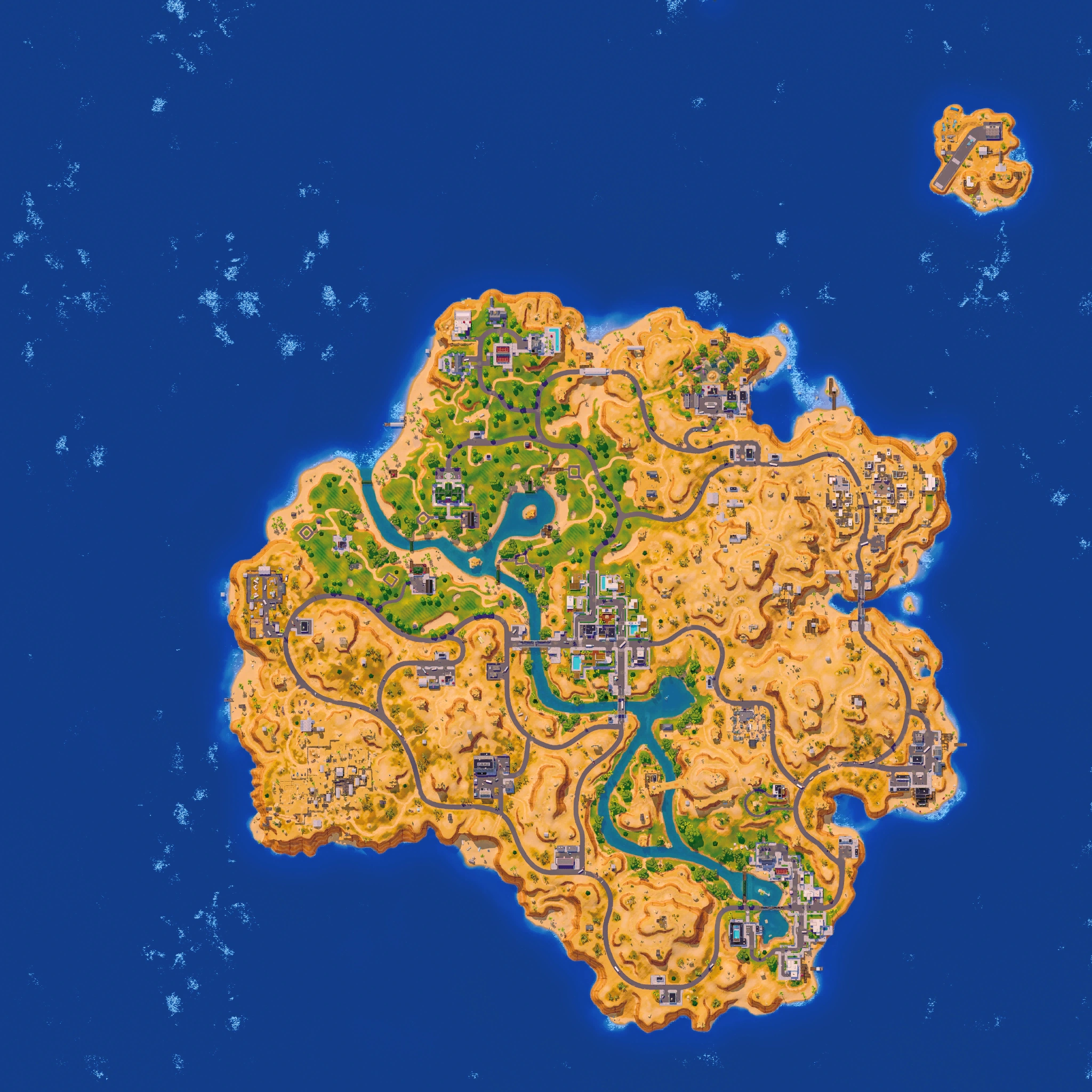 Reload island art — Oasis, not Override BR